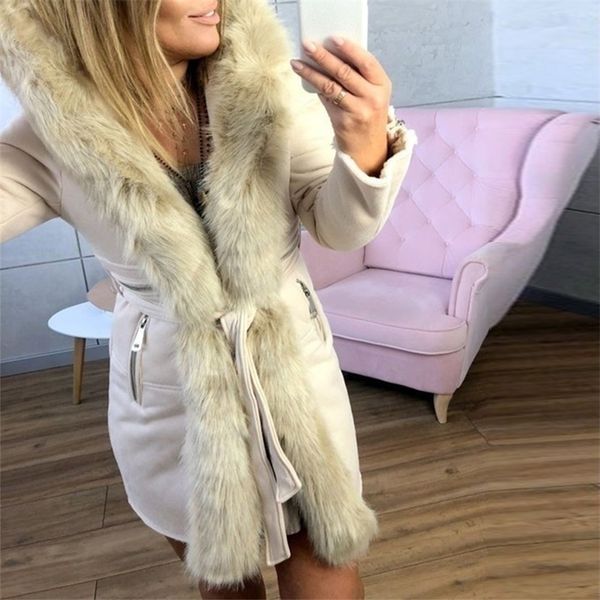 2019 autumn coats and jackets women faux fur winter parkas hooded long sleeves overcoat cotton clothing jacket women y200101, Black;brown
2019 autumn coats and jackets women faux fur winter parkas hooded long sleeves overcoat cotton clothing jacket women y200101, Black;brown