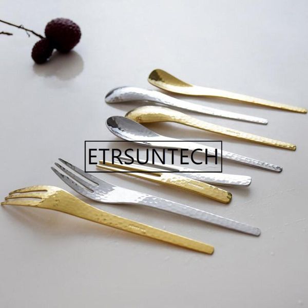 100pcs stainless steel silver golden hammer point tableware wedding tableware gift cutlery cake fork coffee spoon
100pcs stainless steel silver golden hammer point tableware wedding tableware gift cutlery cake fork coffee spoon