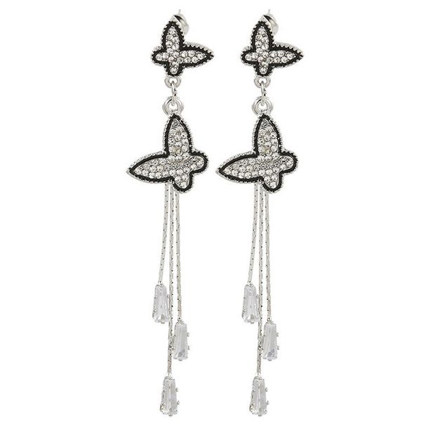 korea s925 silver earrings needle high sense butterfly earrings diamond temperament long tassel earrings, Golden;silver
korea s925 silver earrings needle high sense butterfly earrings diamond temperament long tassel earrings, Golden;silver