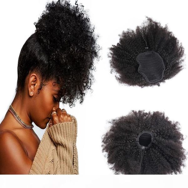 afro kinky curly human hair ponytail natural black color brazilian hair extensions slik straight clip on ponytail 100g
afro kinky curly human hair ponytail natural black color brazilian hair extensions slik straight clip on ponytail 100g