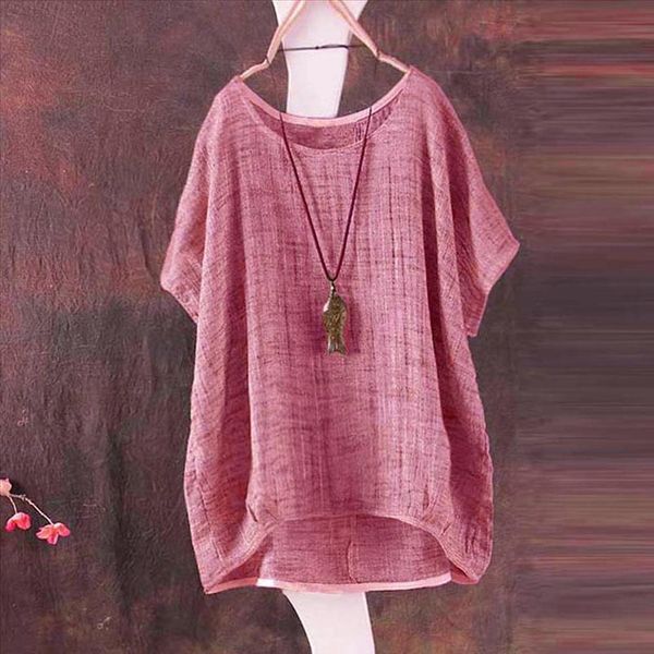 summer 2021 women blouses o neck batwing sleeve baggy party cotton linen loose casual shirt plus size blusas cno, White
summer 2021 women blouses o neck batwing sleeve baggy party cotton linen loose casual shirt plus size blusas cno, White