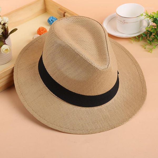 stingy brim hats summer straw jazz hat with bow band fashion beach panama cap solid women men uv protection sun hats1, Blue;gray
stingy brim hats summer straw jazz hat with bow band fashion beach panama cap solid women men uv protection sun hats1, Blue;gray