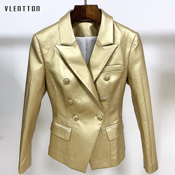 women's suits & blazers autumn golden pu faux leather jacket blazer women lion button suit coat female solid office lady femini, White;black
women's suits & blazers autumn golden pu faux leather jacket blazer women lion button suit coat female solid office lady femini, White;black