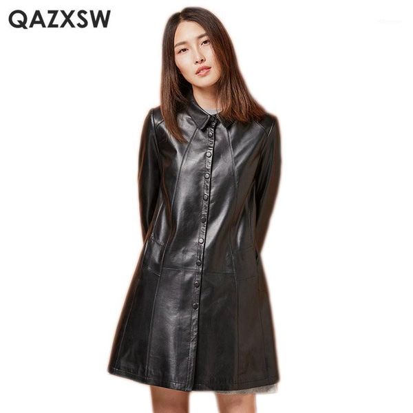women's leather & faux qazxsw plus siz sheepskin coat 2021 women single breasted mid-long jacket genuine lh12811, Black
women's leather & faux qazxsw plus siz sheepskin coat 2021 women single breasted mid-long jacket genuine lh12811, Black
