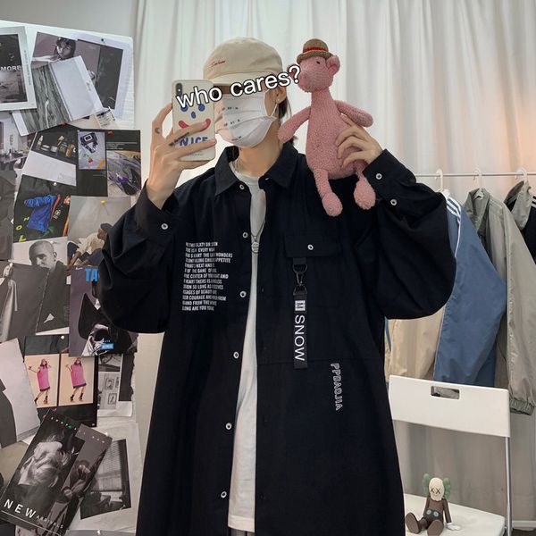 2021 new privathinker men's casual graphic printed shirts 2021 korean streetwear woman shirt man oversized blouse clothing long sleeve, White;black
2021 new privathinker men's casual graphic printed shirts 2021 korean streetwear woman shirt man oversized blouse clothing long sleeve, White;black