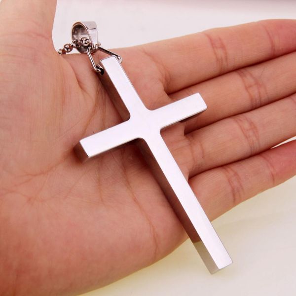 simple silver color gold color stainless steel rock punk biker big cross mens pendant chain jewelry 201013
simple silver color gold color stainless steel rock punk biker big cross mens pendant chain jewelry 201013
