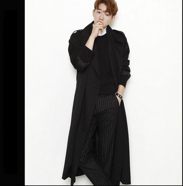 men's trench coats 2021 men's autumn clothing fashion thin overcoat loose long design male casual outerwear stage singer costumes1, Tan;black
men's trench coats 2021 men's autumn clothing fashion thin overcoat loose long design male casual outerwear stage singer costumes1, Tan;black