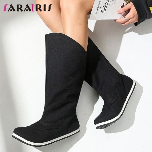 sarairis female casual daily office boots solid round toe slip on winter boots women designer ins shoes woman, Black
sarairis female casual daily office boots solid round toe slip on winter boots women designer ins shoes woman, Black
