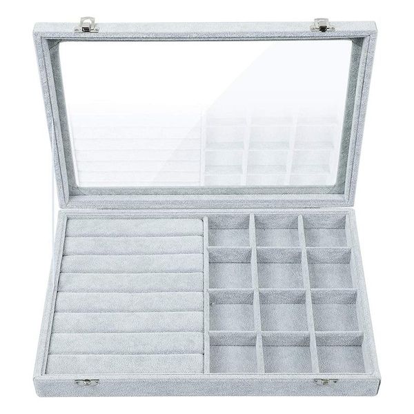 transparent cover velvet 12 mesh jewelry tray can be stacked display display cabinet lock-in storage box, suitable for girls, Pink;blue
transparent cover velvet 12 mesh jewelry tray can be stacked display display cabinet lock-in storage box, suitable for girls, Pink;blue