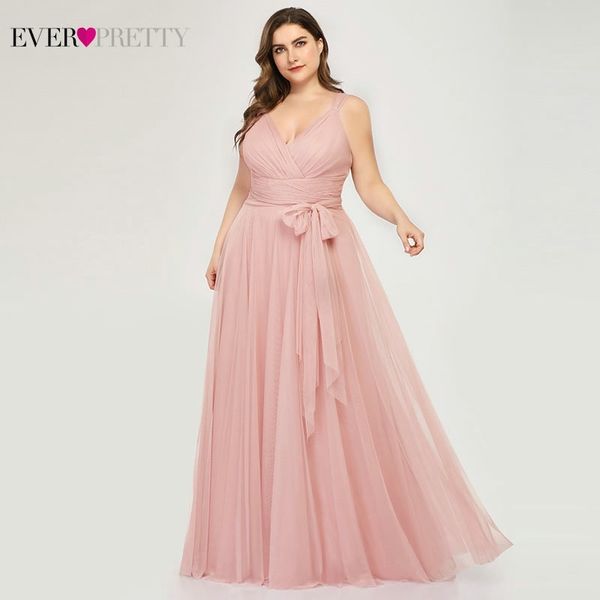 plus size bridesmaid dresses ever pretty ep07303 blush pink a-line v-neck tulle elegant lavande long dress for wedding party 201113, White;black
plus size bridesmaid dresses ever pretty ep07303 blush pink a-line v-neck tulle elegant lavande long dress for wedding party 201113, White;black