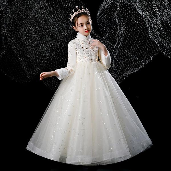 girl's dresses flower girl beading princess lace sequined ball gown crystal high floor-length tulle embroidery kids party dress h003, Red;yellow
girl's dresses flower girl beading princess lace sequined ball gown crystal high floor-length tulle embroidery kids party dress h003, Red;yellow