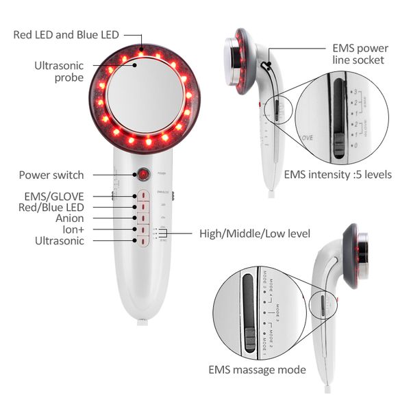 6 in 1 ems ultrasonic cavitation led galvanic ion facial body beauty machine tens acupuncture therapy anti cellulite massage per
6 in 1 ems ultrasonic cavitation led galvanic ion facial body beauty machine tens acupuncture therapy anti cellulite massage per