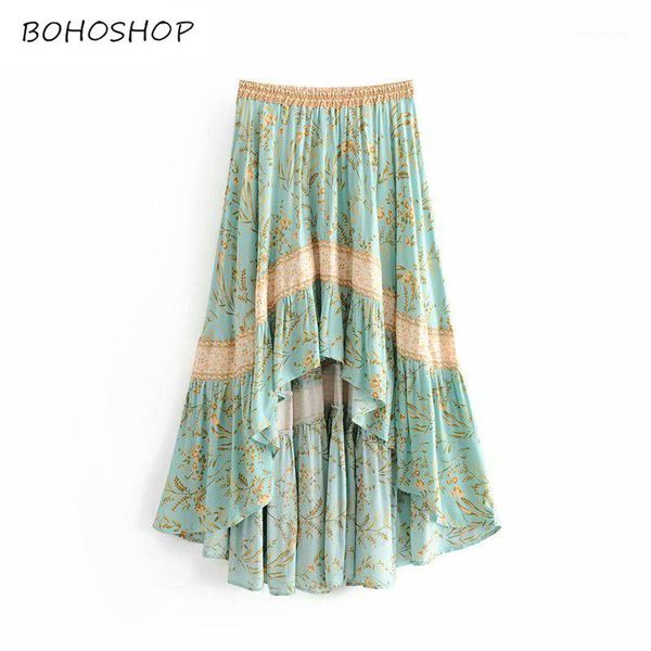 vintage chic fashion women beach bohemian floral print irregular hem rayon skirt high waist maxi a-line boho skirt femme1, Black
vintage chic fashion women beach bohemian floral print irregular hem rayon skirt high waist maxi a-line boho skirt femme1, Black