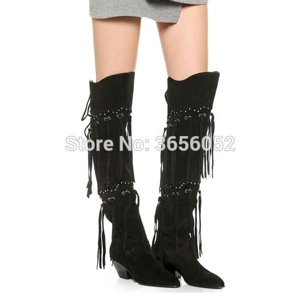 boots botas mujer 2021 autumn tassel shoes woman pointed toe mid block heel riding women back lace-up suede black fringe
boots botas mujer 2021 autumn tassel shoes woman pointed toe mid block heel riding women back lace-up suede black fringe