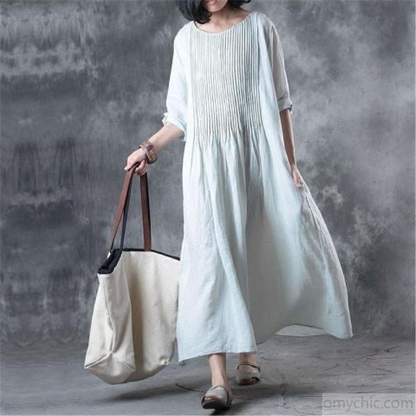 2020 summer new women's net red linen dress linencotton linen cotton linenwrinkled round neck long dress for women wyent, Black;gray
2020 summer new women's net red linen dress linencotton linen cotton linenwrinkled round neck long dress for women wyent, Black;gray
