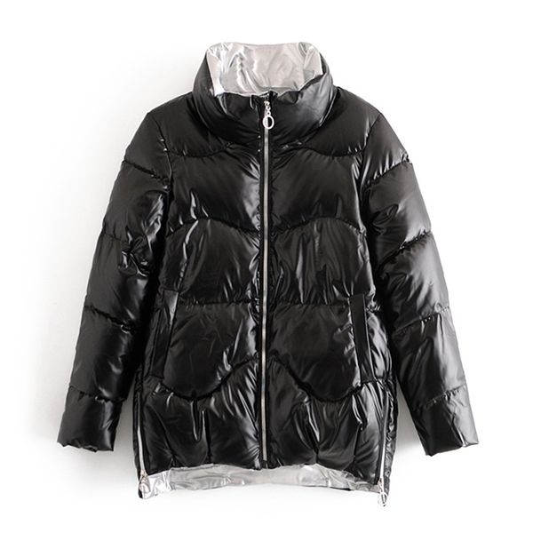 new women winter parkas jackets thick warm down cotton coats solid shiny fabric parkas zipper padded pocket cold outwear 201119, Black
new women winter parkas jackets thick warm down cotton coats solid shiny fabric parkas zipper padded pocket cold outwear 201119, Black