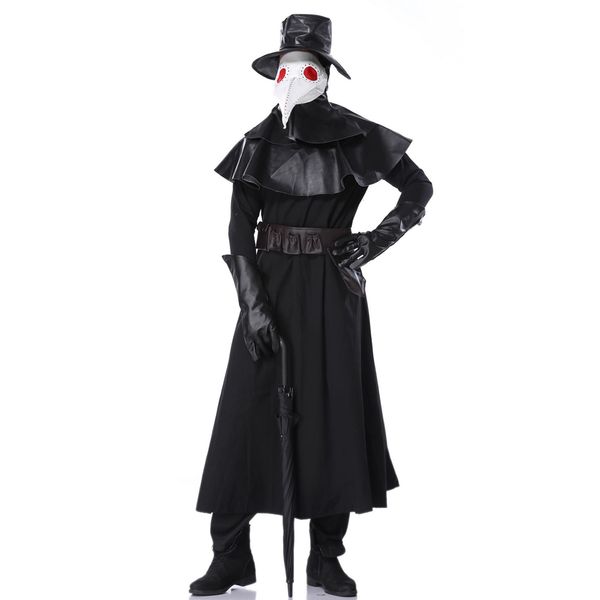 dr. schnabel's costume design hand made dr. plague death mask bird beak woodpecker steampunk gothic uniform, Black
dr. schnabel's costume design hand made dr. plague death mask bird beak woodpecker steampunk gothic uniform, Black