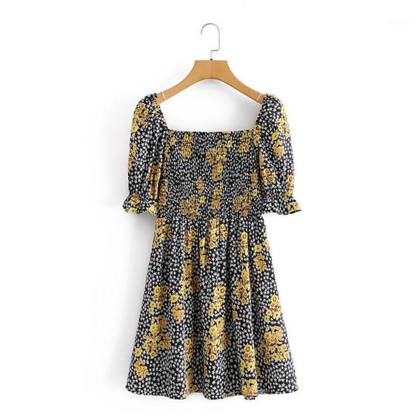 2021 women's french dress digital printed flower pull elastic elegant temperament party christmas long sleeve cotton woman dress1, Black;gray
2021 women's french dress digital printed flower pull elastic elegant temperament party christmas long sleeve cotton woman dress1, Black;gray