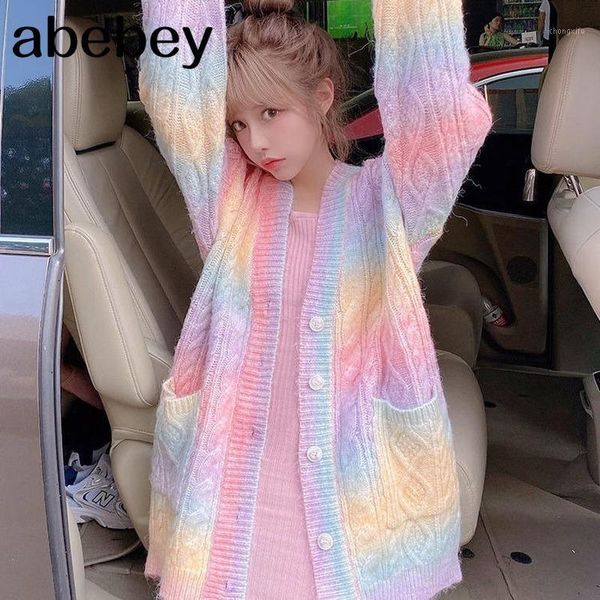 rainbow knitted cardigan cute autumn winter sweet kawaii sweater coat female long korean button down cardigan fall woman1, White
rainbow knitted cardigan cute autumn winter sweet kawaii sweater coat female long korean button down cardigan fall woman1, White