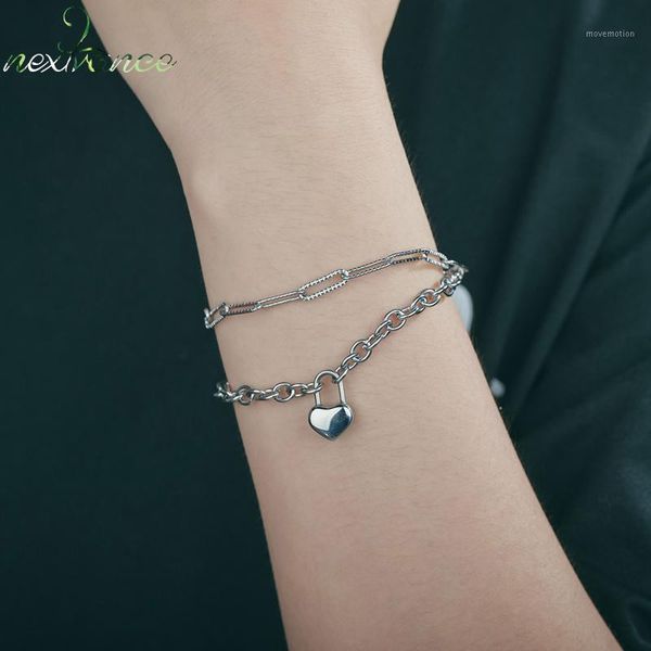 nextvance fashion heart lock bracelet double layer adjust retro chain bracelets for women husband jewelry valentine's day gift1, Golden;silver
nextvance fashion heart lock bracelet double layer adjust retro chain bracelets for women husband jewelry valentine's day gift1, Golden;silver