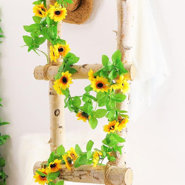 decorative flowers & wreaths 240cm artificial sunflowers cane rattan fake vines garland green plants leaf wall hanging home wedding party fe
decorative flowers & wreaths 240cm artificial sunflowers cane rattan fake vines garland green plants leaf wall hanging home wedding party fe