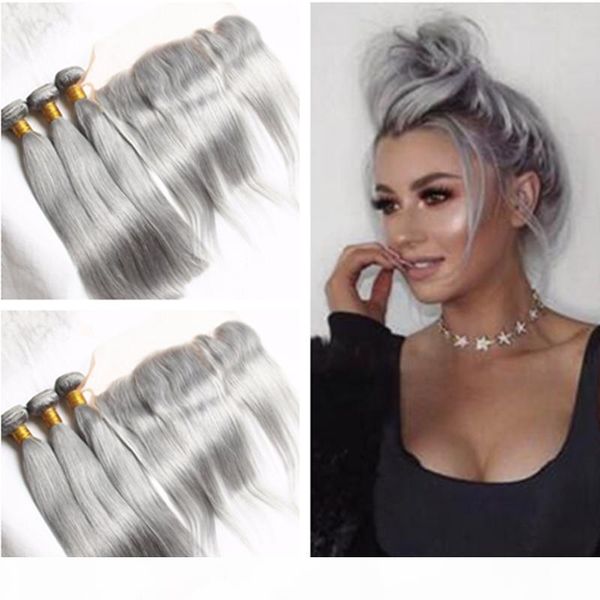 9a peruvian silver grey human hair 3bundles with lace frontal 13x4 straight pure color grey virgin peruvian hair with frontals 4pcs lot, Black;brown
9a peruvian silver grey human hair 3bundles with lace frontal 13x4 straight pure color grey virgin peruvian hair with frontals 4pcs lot, Black;brown
