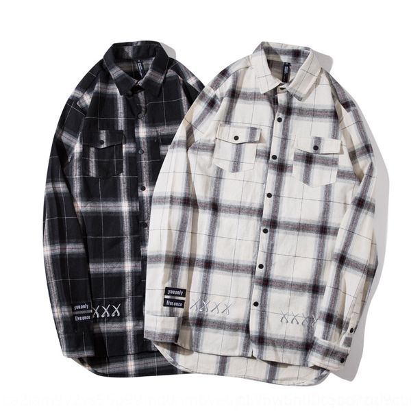 86nbh new embroidered korean shirtautumn 2019 shirtshirt fashion trend solid long lapel long sleeve plaid embroidered shirt mid color style, Blue
86nbh new embroidered korean shirtautumn 2019 shirtshirt fashion trend solid long lapel long sleeve plaid embroidered shirt mid color style, Blue