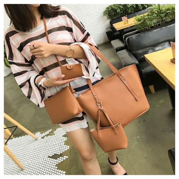 tote women bag bag handle shoulder big female handbag clutch card fashion crossbody capacity holder coin set purse 4pcs rrtjc, Red;black
tote women bag bag handle shoulder big female handbag clutch card fashion crossbody capacity holder coin set purse 4pcs rrtjc, Red;black