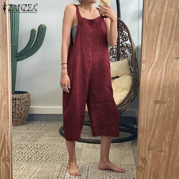 2020 zanzea vintage linen overalls women's summer jumpsuits casual strap wide leg playtsuits cropped pant plus size pantalon 5xl1, Black;white
2020 zanzea vintage linen overalls women's summer jumpsuits casual strap wide leg playtsuits cropped pant plus size pantalon 5xl1, Black;white