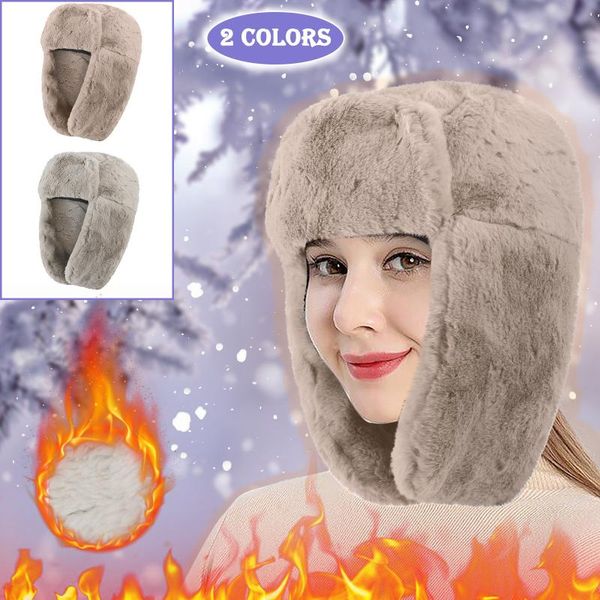 fur caps women bomber hats winter hat russian female thicker warm solid soft windproof ear flap ushanka princess hat 2021, Black
fur caps women bomber hats winter hat russian female thicker warm solid soft windproof ear flap ushanka princess hat 2021, Black