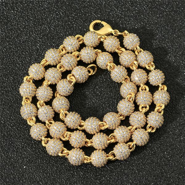 mens street hip hop necklace 8mm 16-24inch gold silver colors bling cz round beads chain necklace bracelet jewelry
mens street hip hop necklace 8mm 16-24inch gold silver colors bling cz round beads chain necklace bracelet jewelry