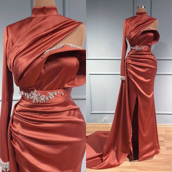 aso ebi arabic mermaid crystals evening dresses high neck prom dresses satin formal party second reception gowns zj296, Black
aso ebi arabic mermaid crystals evening dresses high neck prom dresses satin formal party second reception gowns zj296, Black