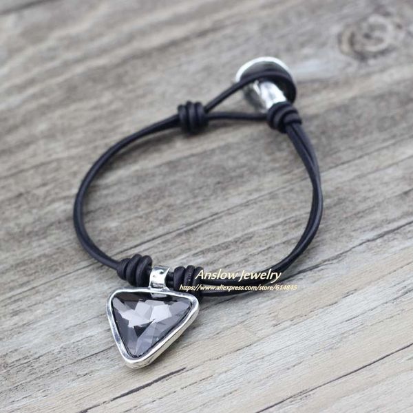 anslow 2020 new vintage braided fashion jewelry triangle crystal leather bracelets bangles for women lady charms low0771lb sqcsss, Golden;silver
anslow 2020 new vintage braided fashion jewelry triangle crystal leather bracelets bangles for women lady charms low0771lb sqcsss, Golden;silver
