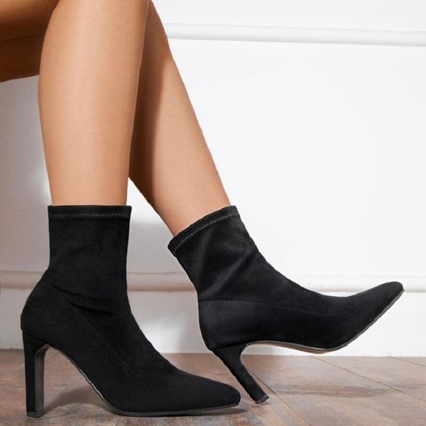 autumn winter women shoes black high heels ankle boots pointed toe stiletto ladies short boots zapatos mujer
autumn winter women shoes black high heels ankle boots pointed toe stiletto ladies short boots zapatos mujer