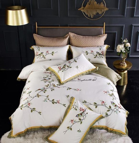 41 100% egyptian cotton bedding king size 4pcs birds and flowers white color duvet cover bed sheet pillow shams1
41 100% egyptian cotton bedding king size 4pcs birds and flowers white color duvet cover bed sheet pillow shams1