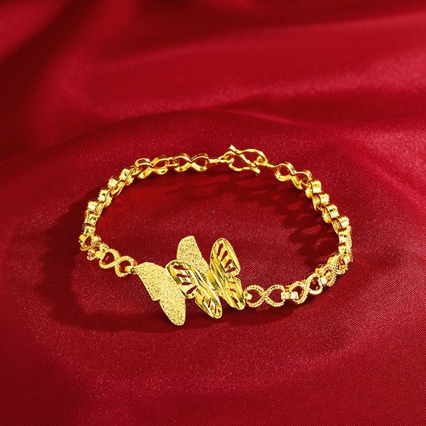 vietnam plated bracelet butterfly butterfly24k titanium women's bracelet jewelry double butterfly gold shop thai gold live jvejv, Golden;silver
vietnam plated bracelet butterfly butterfly24k titanium women's bracelet jewelry double butterfly gold shop thai gold live jvejv, Golden;silver