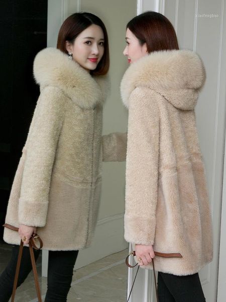 2020 women clothing winter outerwear real coats new loose hooded fur fur coat composite 10231, Black
2020 women clothing winter outerwear real coats new loose hooded fur fur coat composite 10231, Black