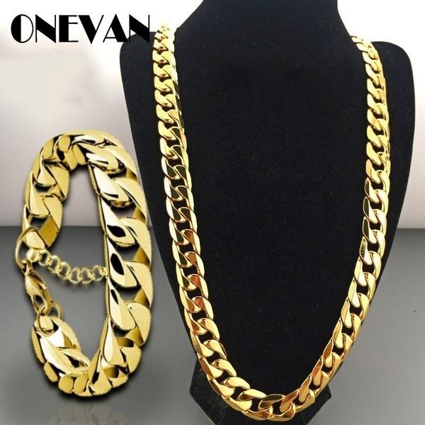 fashion hip hop chains necklace&bracelet set gold plating curb cuban long necklace diy chain charm punk style men women jewelry, Silver
fashion hip hop chains necklace&bracelet set gold plating curb cuban long necklace diy chain charm punk style men women jewelry, Silver