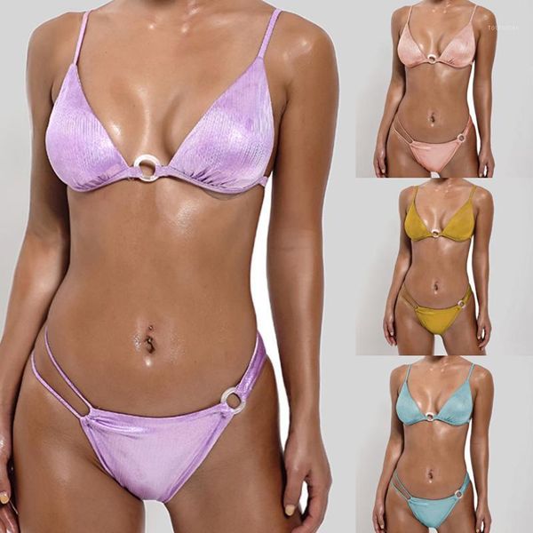 women bikini flash fabric solid color halter polyester split swimsuit bathing suit women swim suit swimwear set1, White;black
women bikini flash fabric solid color halter polyester split swimsuit bathing suit women swim suit swimwear set1, White;black
