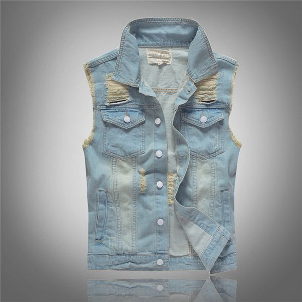 2021 new fashion men denim jeans vest coat ripped sleeveless spring man streetwear waistcoat hole jackets 36ng, Black;white
2021 new fashion men denim jeans vest coat ripped sleeveless spring man streetwear waistcoat hole jackets 36ng, Black;white
