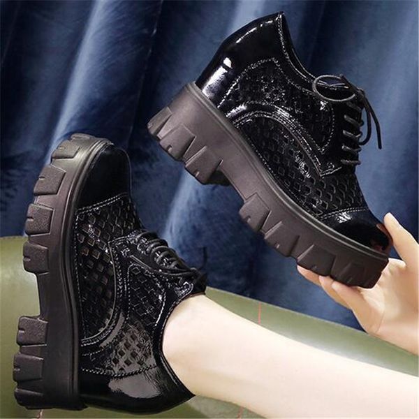 2021 new casual summer leather shoes rent to solid inside increase round female toe hollow out shoe z6ks, Black;white
2021 new casual summer leather shoes rent to solid inside increase round female toe hollow out shoe z6ks, Black;white