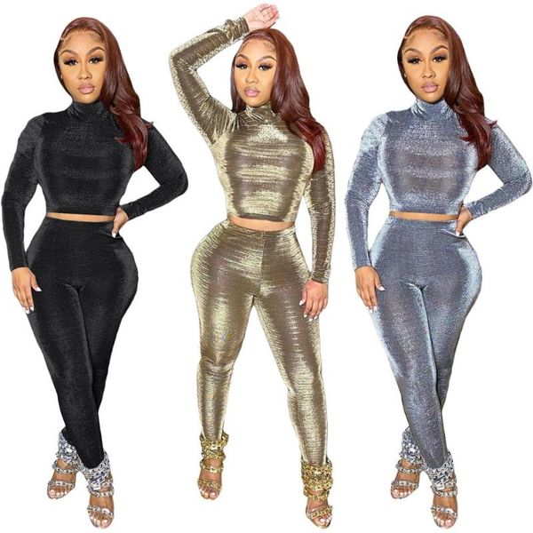 solid color velvet tracksuit woman long sleeve turtleneck crop and pencil pants fitness sporty wear two piece set outfits, Gray
solid color velvet tracksuit woman long sleeve turtleneck crop and pencil pants fitness sporty wear two piece set outfits, Gray