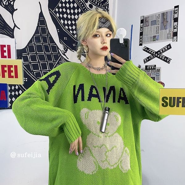 zru1l медведь женщин осень зима 2020 новый износ bf потерять пуловер sweatertop sweatergreen свитер пуловер и универсальный вязания экипажа, White;black
zru1l медведь женщин осень зима 2020 новый износ bf потерять пуловер sweatertop sweatergreen свитер пуловер и универсальный вязания экипажа, White;black