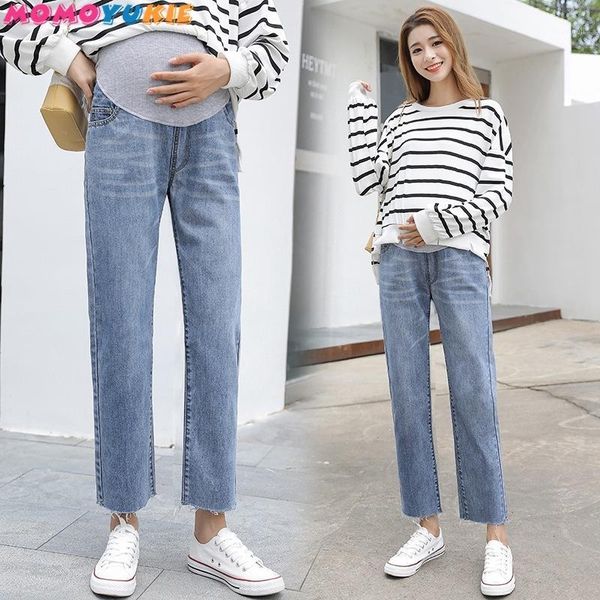 maternity bottoms vintgae washed denim jeans for pregnant women clothes elastic waist belly loose pants pregnancy clothing plus size1, White
maternity bottoms vintgae washed denim jeans for pregnant women clothes elastic waist belly loose pants pregnancy clothing plus size1, White