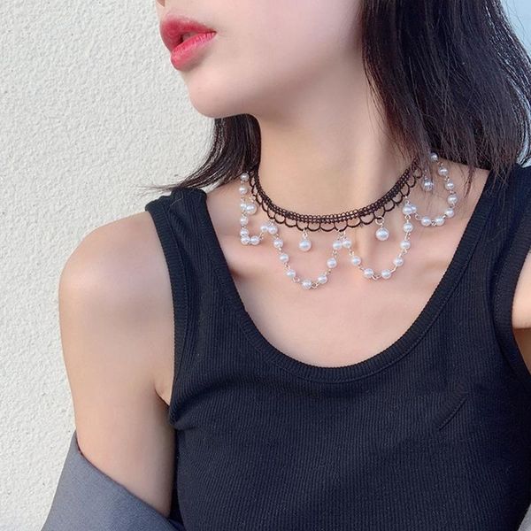 handwork black white lace hollow out necklace set new gothic fashion choker necklace bracelet jewelry for women girls, Silver
handwork black white lace hollow out necklace set new gothic fashion choker necklace bracelet jewelry for women girls, Silver