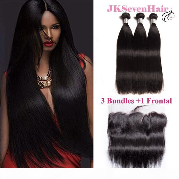 12a grade straight brazilian virgin hair bundles 3pcs with preplucked lace frontal malaysian peruvian vietnamese remy hair weave, Black
12a grade straight brazilian virgin hair bundles 3pcs with preplucked lace frontal malaysian peruvian vietnamese remy hair weave, Black