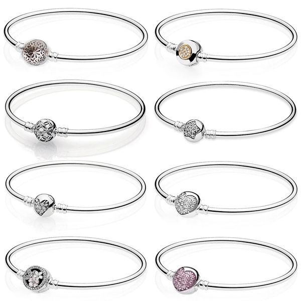 2021 new 100% 925 sterling silver moments bangle bracelet with sparkling heart clasp fit women original fashion jewelry gift, Black
2021 new 100% 925 sterling silver moments bangle bracelet with sparkling heart clasp fit women original fashion jewelry gift, Black