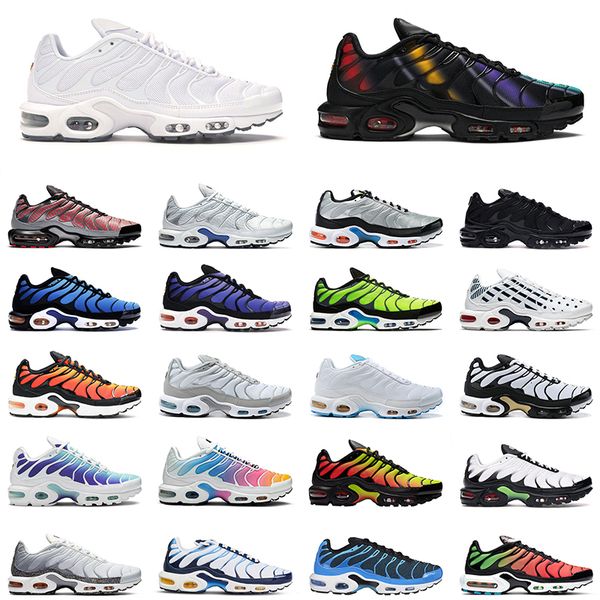 2020 tn plus mens running shoes triple black white multi hyper blue voltage purple scream green men women trainer sports sneakers size 36-45
2020 tn plus mens running shoes triple black white multi hyper blue voltage purple scream green men women trainer sports sneakers size 36-45