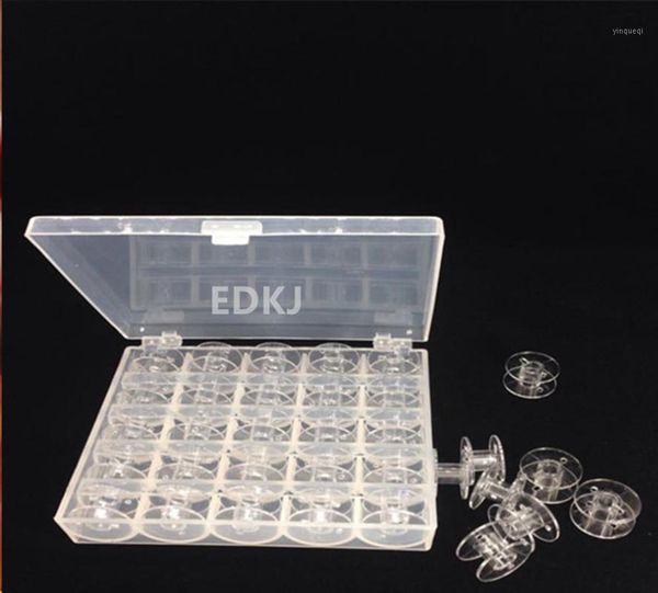 1 box 25pcs transparent sewing machine bobbins spools empty bobbins spools plastic storage box for home sewing accessories tools1, Black
1 box 25pcs transparent sewing machine bobbins spools empty bobbins spools plastic storage box for home sewing accessories tools1, Black