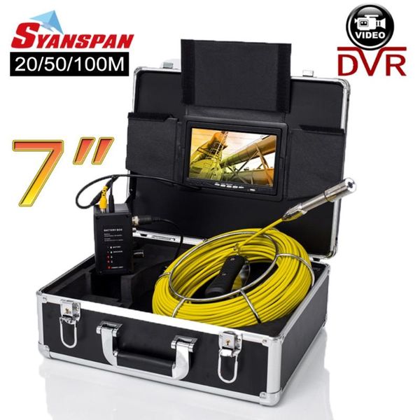syanspan 20/50/100m pipe inspection video camera, 8gb tf card dvr ip68 drain sewer pipeline industrial endoscope with 7" monitor
syanspan 20/50/100m pipe inspection video camera, 8gb tf card dvr ip68 drain sewer pipeline industrial endoscope with 7" monitor